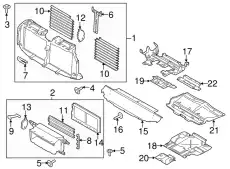SHUTTER ASY - RADIATOR FL3Z-8475-F FORD