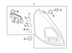 Фонарь задний FORD D2BZ-13405-E