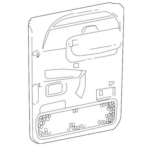 Панель обшивки двери задней 2C3Z-2627407-DAA FORD
