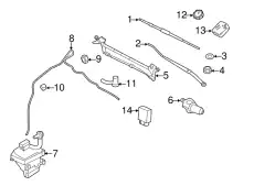 BLADE ASY - WIPER GU2Z-17V528-M FORD