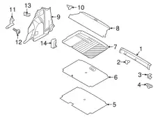 MAT - LOADING COMPARTM GN1Z-7413042-B FORD