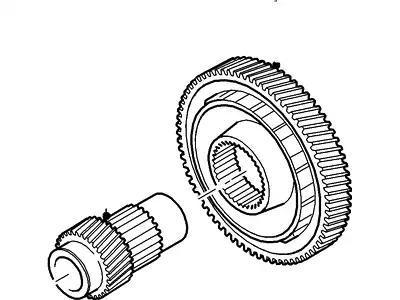 Шестерня КПП FORD 3S4Z-7H348-BA