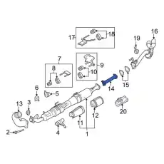 EXTENSION - EXHAUST PIPE HC3Z5A212M FORD