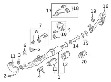 EXTENSION - EXHAUST PIPE HC3Z5A212M FORD