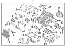 EVAPORATOR ASY GV6Z-19850-AA FORD
