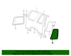 Стекло боковое F87Z-9829711-AA FORD