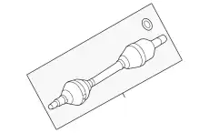SHAFT - FRONT AXLE DG1Z-3B437-F FORD
