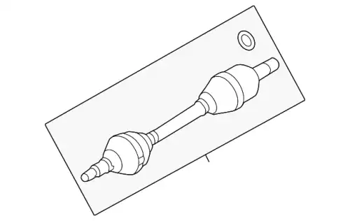 SHAFT - FRONT AXLE DG1Z-3B437-F FORD