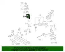 Пружина передней подвески 9L2Z-5310-B FORD