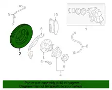 Тормозной диск FORD 4U2Z-1V125-N ,
