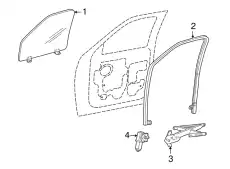 Стекло двери переднее левое 1L1Z-7821411-AA FORD