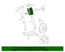 Пружина передней подвески 3L1Z-5310-CA FORD