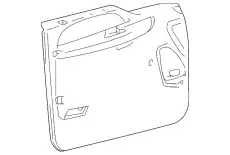 Панель обшивки двери передняя левая 1C3Z-2523943-DAA FORD