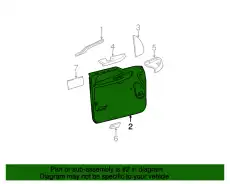 Панель обшивки двери передняя левая 1C3Z-2523943-DAA FORD
