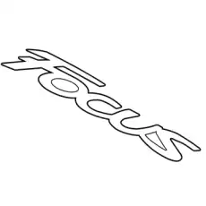 NAME PLATE - SELF-ADHESIVE F1EZ-5842528-A FORD
