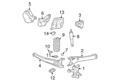 Кронштейн рычага передней подвески 1C3Z-3B178-AA FORD