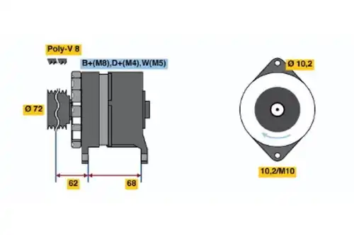 Генератор BOSCH 6 033 GB3 034