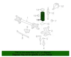 Пружина передней подвески 4C3Z-5310-FA FORD