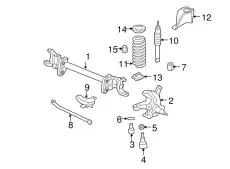 Пружина передней подвески 4C3Z-5310-FA FORD