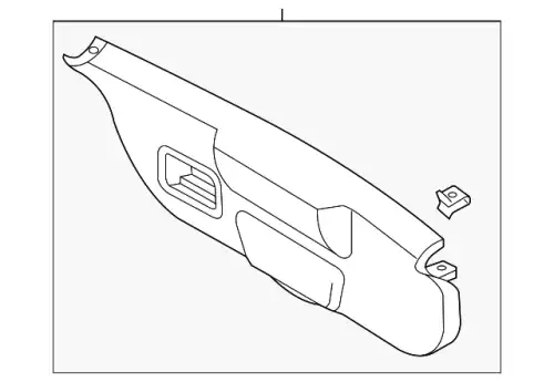 Панель обшивки двери багажника BE8Z-5846404-AA FORD