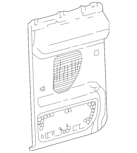 Панель обшивки двери задней 5C3Z-2827406-AAA FORD