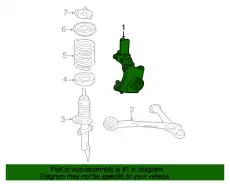 Кулак поворотный FORD 3F2Z-3K186-AA