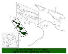 Мотор стеклоочистителя 6W7Z-17508-AARM FORD