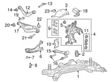 Рычаг подвески FORD 9E5Z-5A649-D