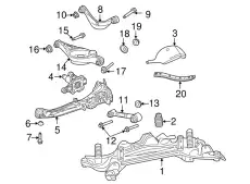 Рычаг подвески FORD 9E5Z-5A649-C
