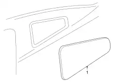 Стекло боковое 4R3Z-6329711-AA FORD