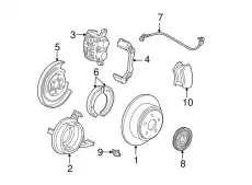 Тормозной диск FORD YL7Z-1V125-A