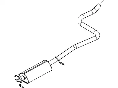 MUFFLER ASY - FRONT AE8Z5230G FORD