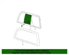 Стекло заднее F85Z-1542006-AB FORD