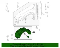Подкрылок FORD AL3Z-16103-D