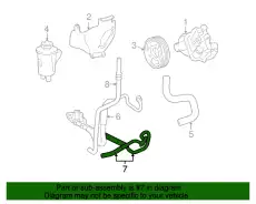 Шланг ГУР FORD 2C5Z-3A719-BA
