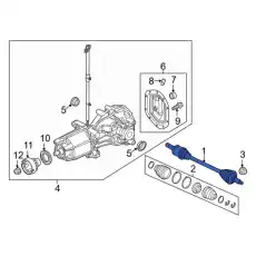 SHAFT ASY - REAR AXLE BB5Z4K139C FORD