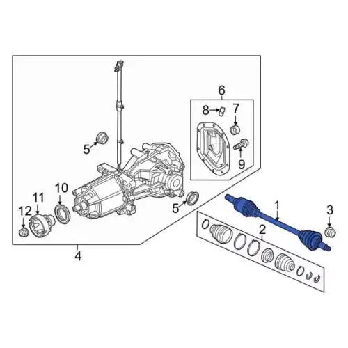 SHAFT ASY - REAR AXLE BB5Z4K139C FORD
