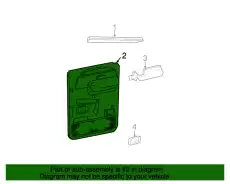 Панель обшивки двери задней 5C3Z-2627407-BAB FORD