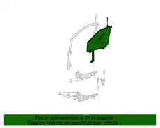 Стекло двери переднее левое AC3Z-2521411-A FORD