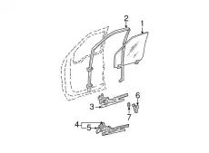 Стекло двери переднее левое AC3Z-2521411-A FORD