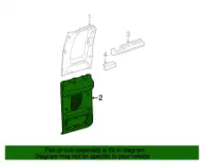 Панель обшивки двери задней 2C3Z-2827406-AAC FORD