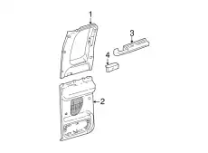 Панель обшивки двери задней 2C3Z-2827406-AAC FORD
