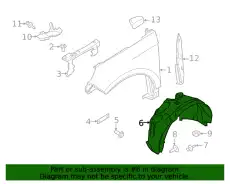 Подкрылок FORD KT4Z-16102-A