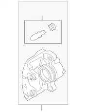 Суппорт тормозной FORD BV6Z-2B120-A