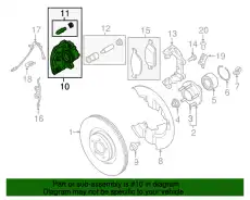 Суппорт тормозной FORD BV6Z-2B120-A