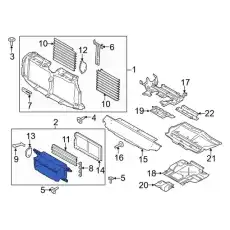 Решетка радиатора FORD JL3Z8475F