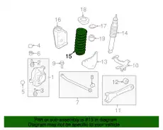 Пружина передней подвески 5C3Z-5310-EA FORD