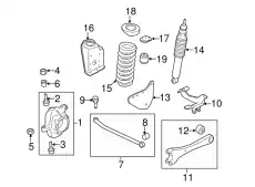 Пружина передней подвески 5C3Z-5310-EA FORD