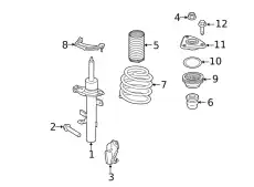 SHOCK ABSORBER ASY - FRONT EJ7Z-18124-G FORD