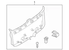 Панель обшивки двери багажника 2L8Z-7846404-AAA FORD